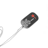 B.A. ARMY SOLDIER DOG TAGS