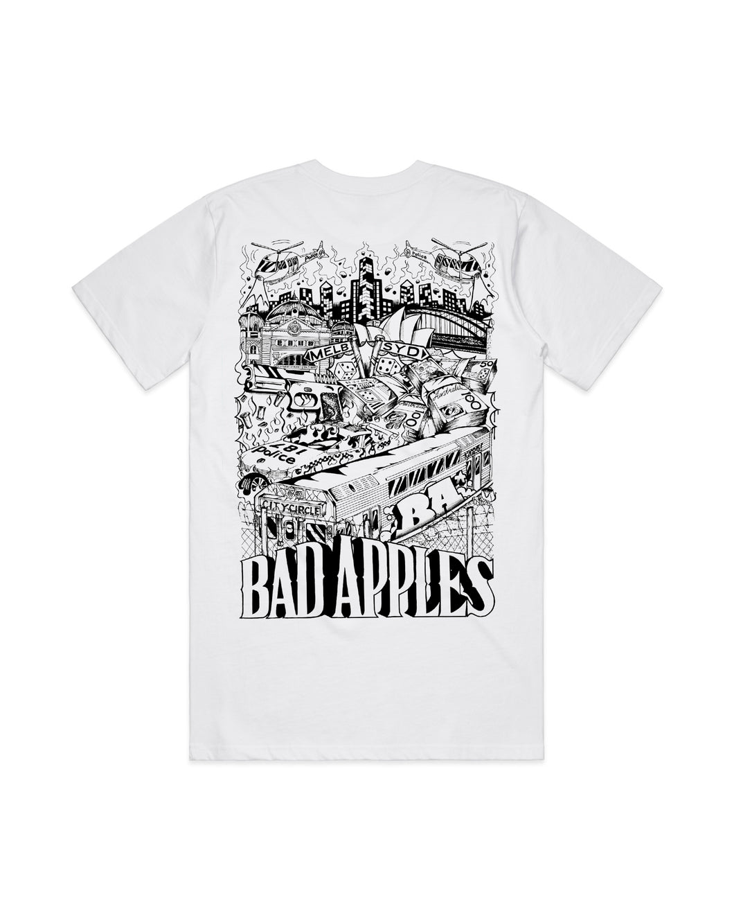 BALLPOINT TEE WHITE