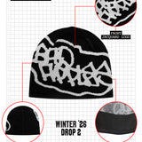 MERINO WOOL CIRCLE TAG BEANIE
