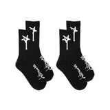 SHOT SOCKS 2 PACK BLACK