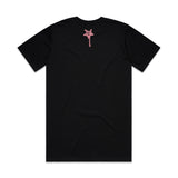 PINK TAG TEE BLACK