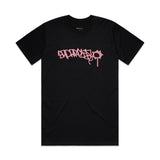 PINK TAG TEE BLACK