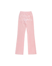 Load image into Gallery viewer, B.A. BADDIES CURSIVE VELOUR TRACKSUIT PANTS PINK