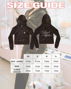 B.A. BADDIES VELOUR TRACKSUIT TOP BROWN