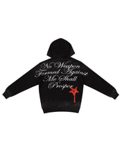 Load image into Gallery viewer, ISAIAH 54:17 VINTAGE WASH HOODIE