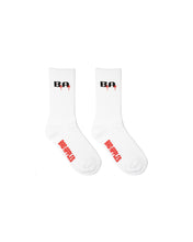 Load image into Gallery viewer, B.A. WHITE SOCKS 2 PACK